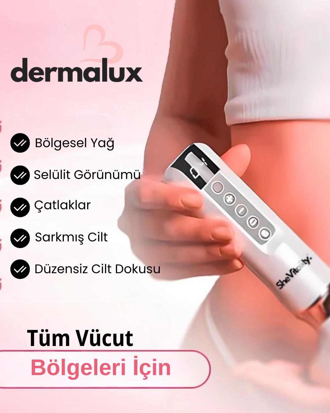 DermaLux™ Vakumlu Sıkılaştırıcı ve Selülit Giderici Vücut Masaj Aleti
